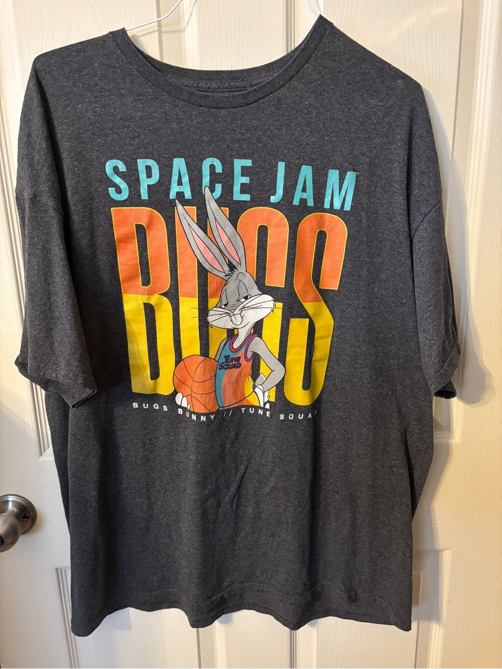 Space Jam Bugs Bunny Short Sleeve Tee - Charcoal Graphic